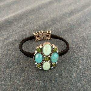 Elegant Turquoise and Green Gemstone Bracelet